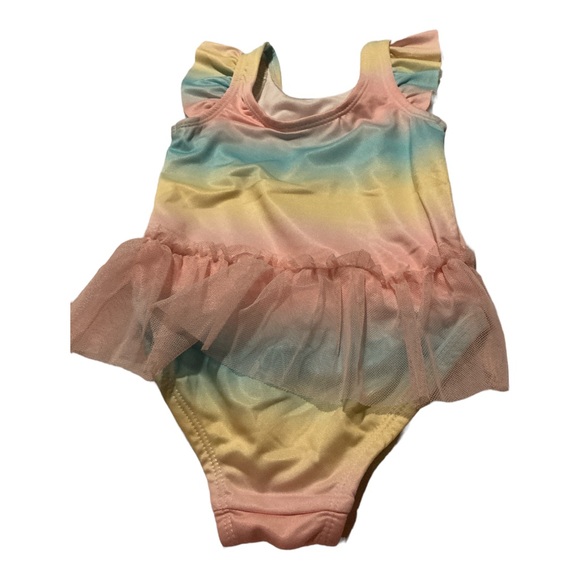 Lemon kiss rainbow colors unicorn on the front size 24 months swimwear - Picture 2 of 3